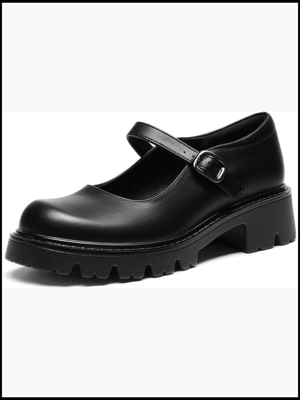 Retro Mary Jane Platform Heels Chunky Block Heel Dress Shoes Schoolgirl